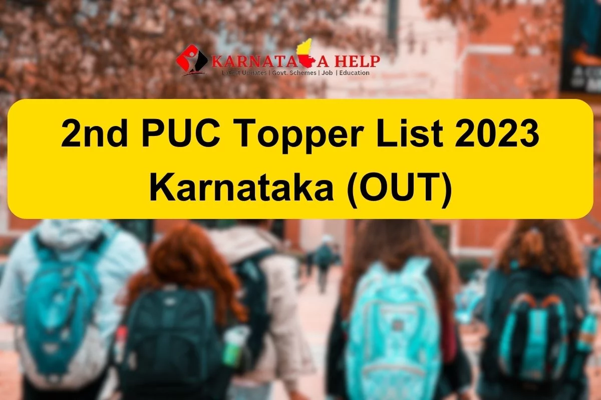 2nd PUC Topper List 2023 Karnataka PDF Download