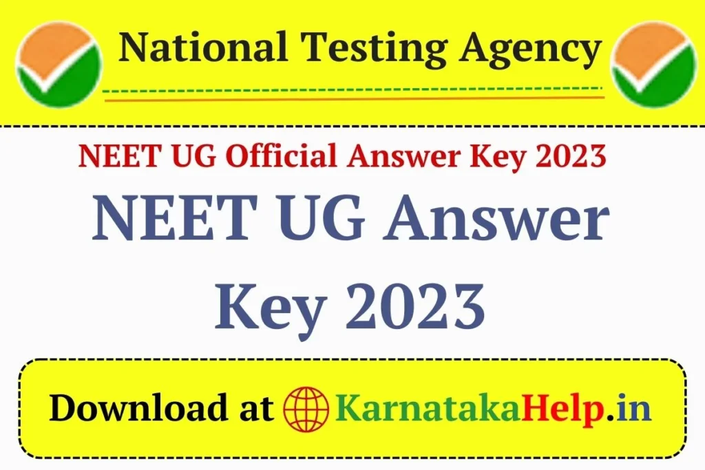 Neet Ug Answer Key 2023