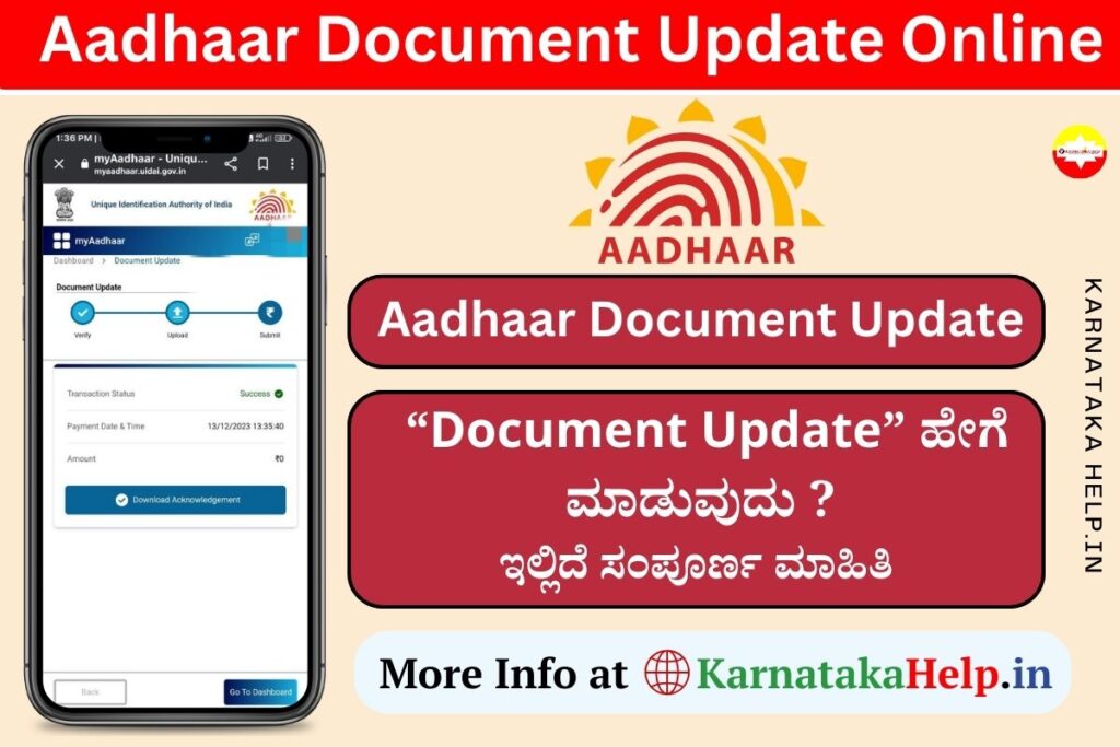 Aadhaar Document Update Online
