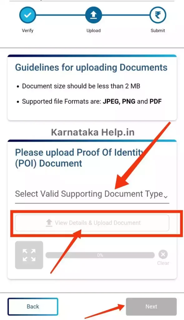 Aadhaar Document Update online step 3