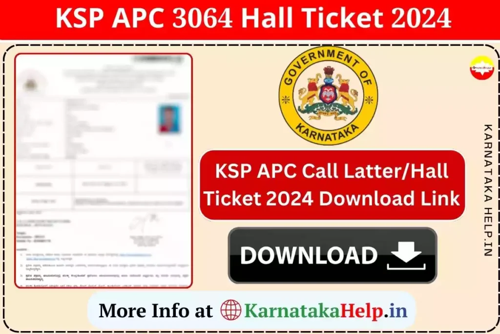 Ksp Apc 3064 Hall Ticket 2024