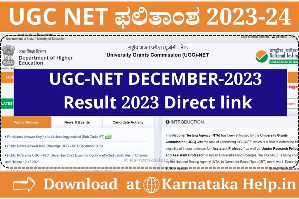 Ugc Net Result 2023-24