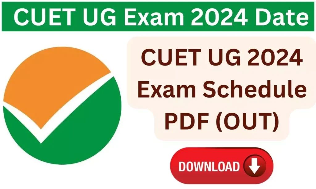 Cuet Ug 2024 Exam Schedule Pdf