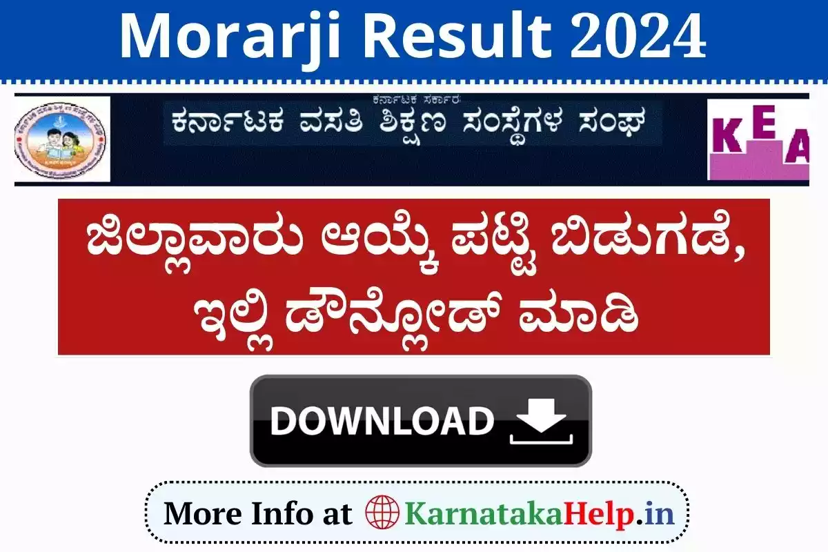 Morarji Result 2024 Selection List