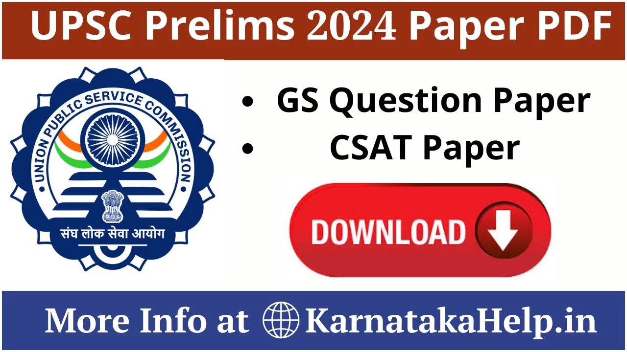 UPSC Prelims 2024 Paper PDF