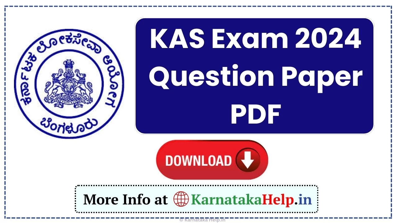 Kas Exam 2024 Question Paper