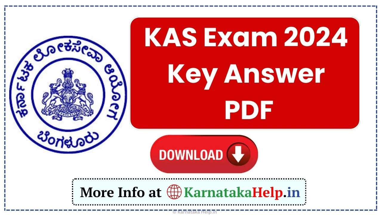 Kpsc Kas Key Answer 2024