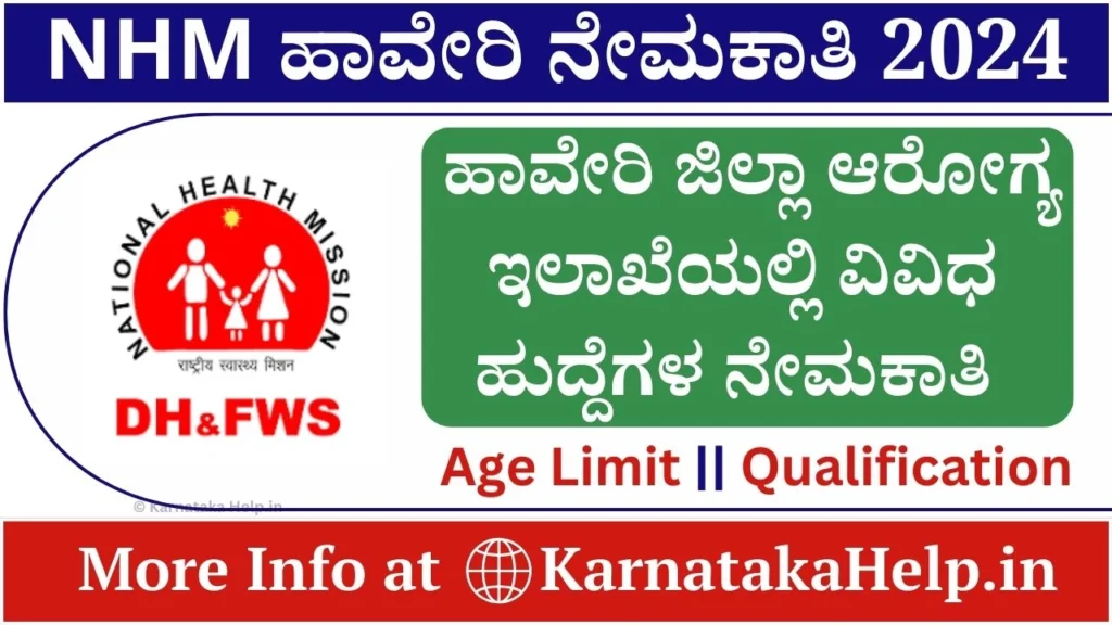 NHM Haveri Recruitment 2024