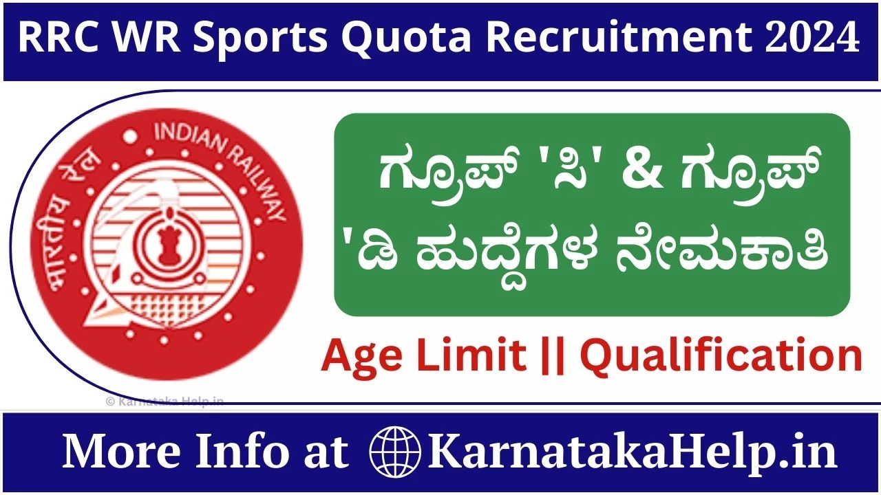 Rrc Wr Sports Quota Recruitment 2024