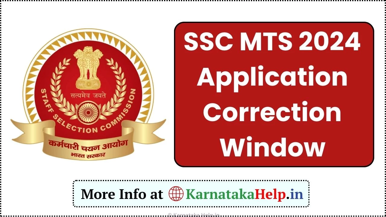 Ssc Mts 2024 Correction Window