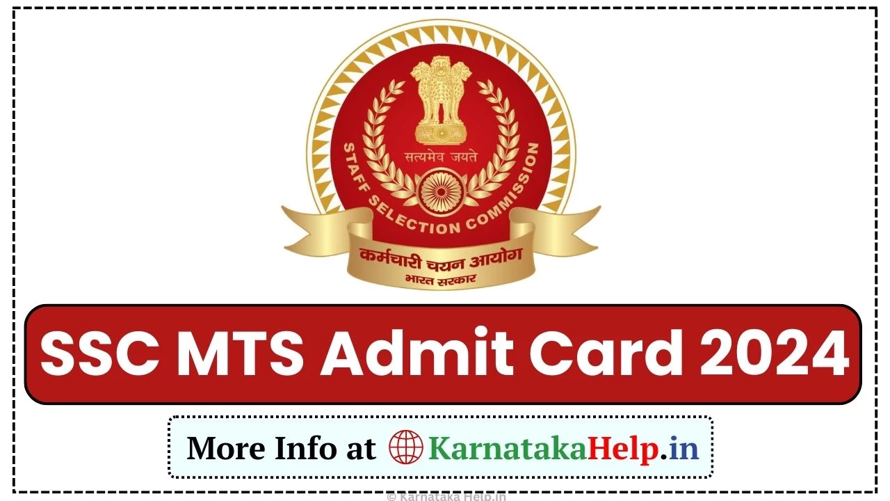 Ssc Mts Admit Card 2024