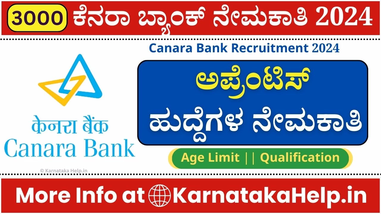 Canara Bank Apprentice Recruitment 2024