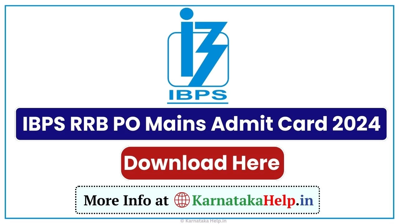 Ibps Rrb Po Mains Admit Card 2024