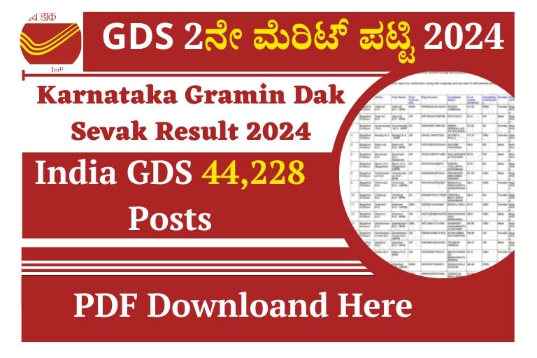 India Post Gds 2Nd Merit List 2024