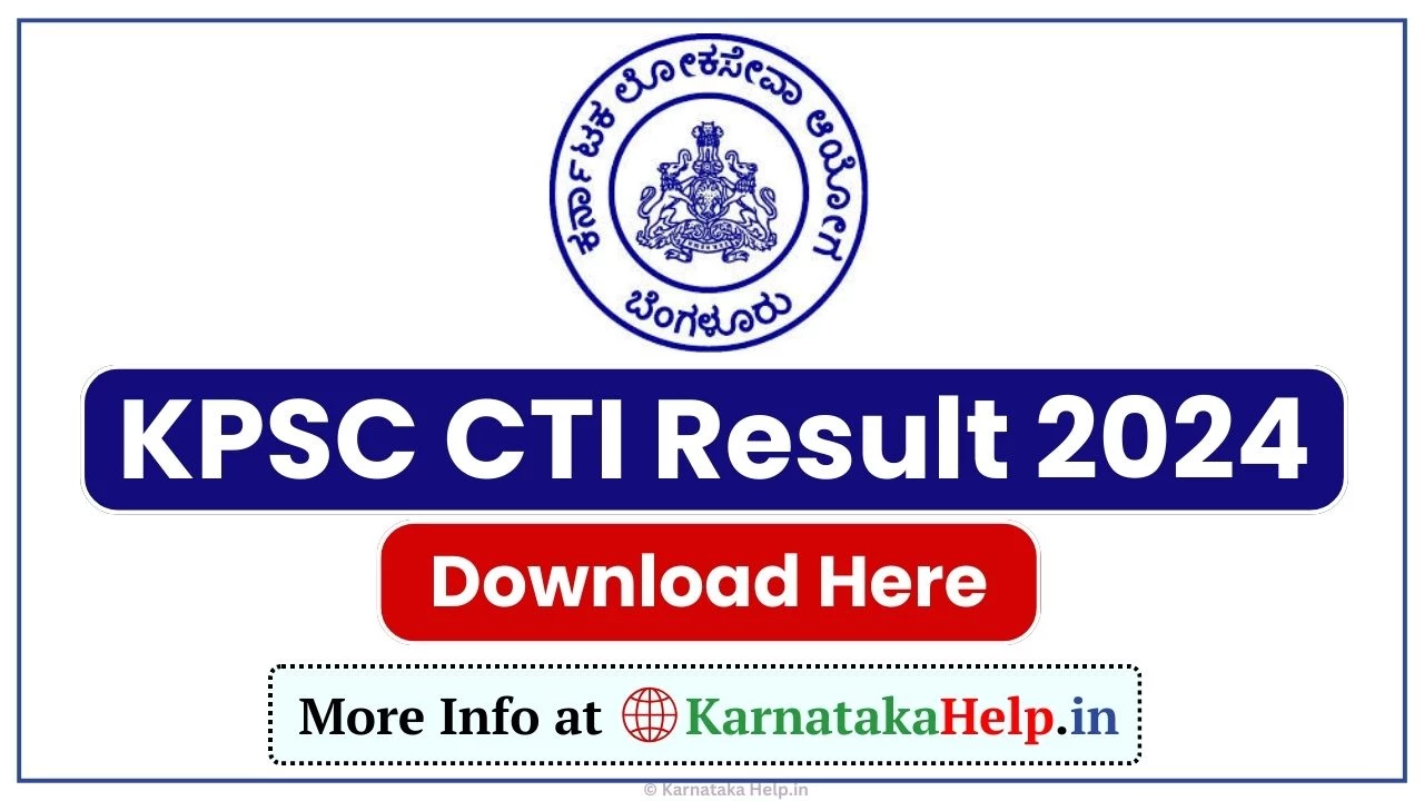 Kpsc Cti Result 2024