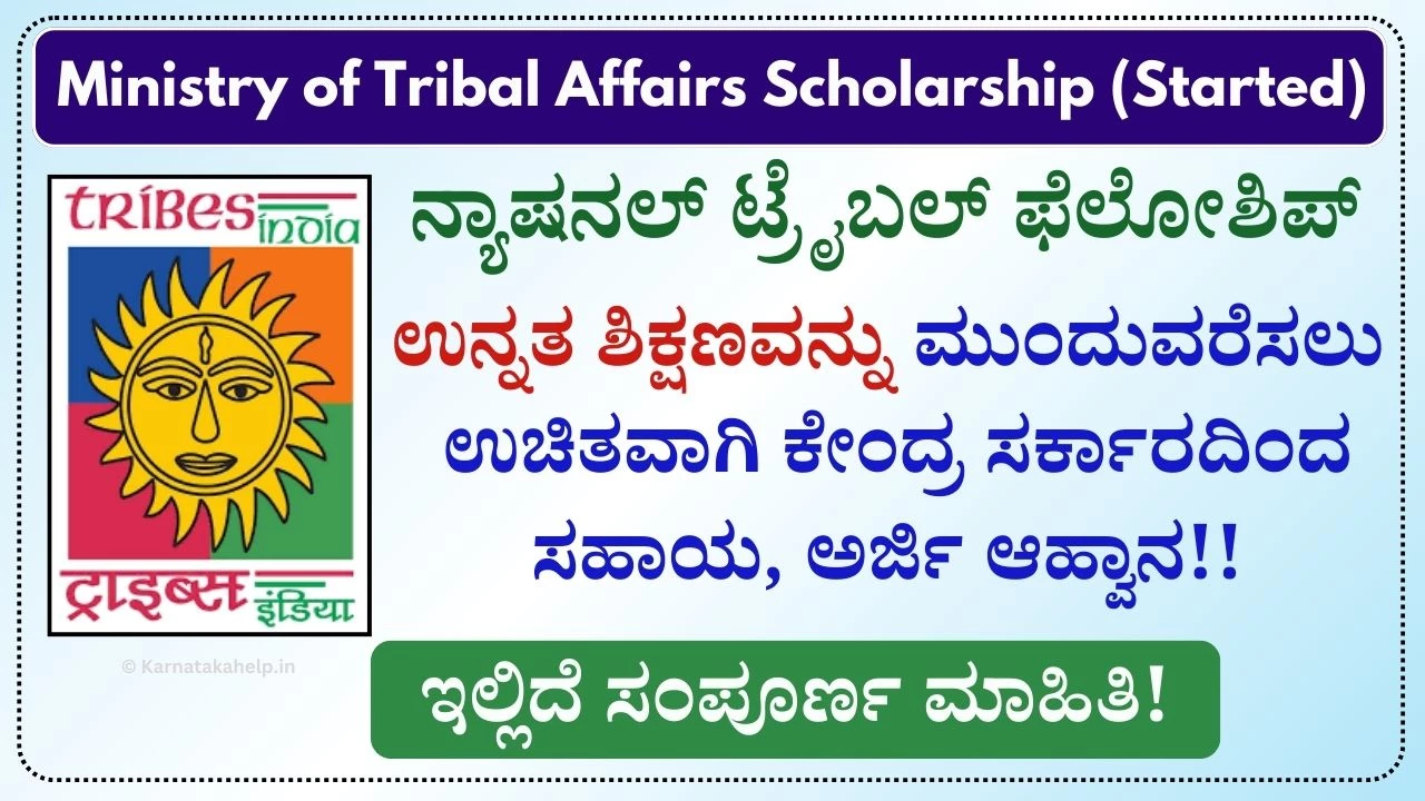 Ministry Of Tribal Affairs Fellowship &Amp; Scholarship 2024-25