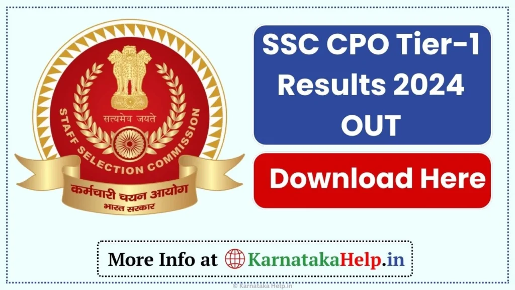 Ssc Cpo Tier-1 Results 2024