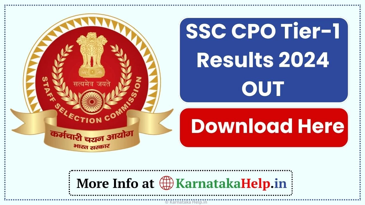 SSC CPO Tier-1 Results 2024