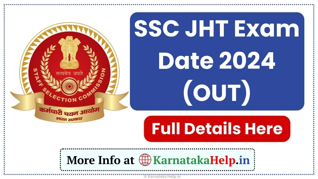 Ssc Jht 2024 Exam Date