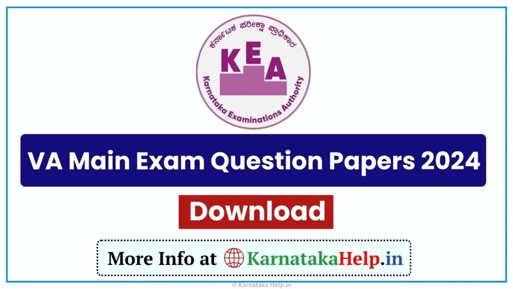 VA Main Exam Question Papers 2024