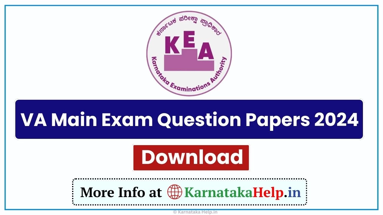 Va Main Exam Question Papers 2024