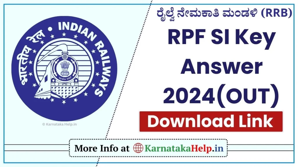 RRB RPF SI Key Answer 2024