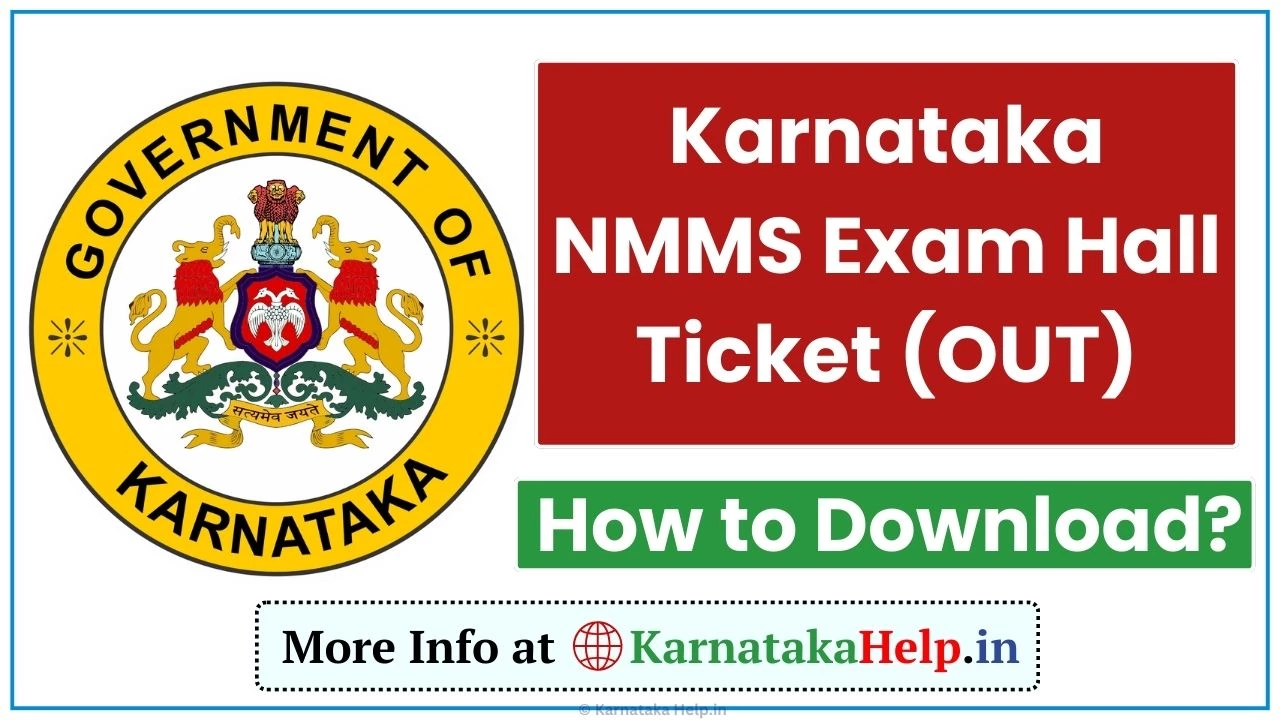 Karnataka NMMS Exam Hall Ticket 2025