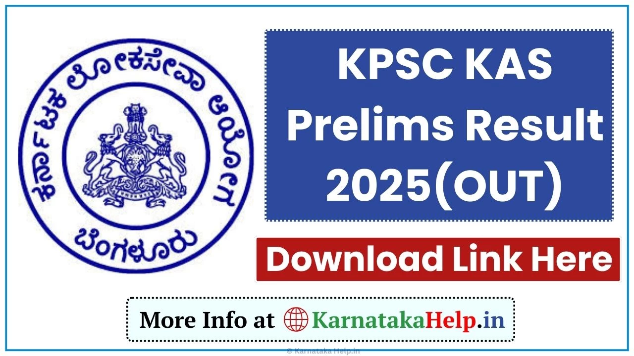 KPSC KAS Prelims Result 2025