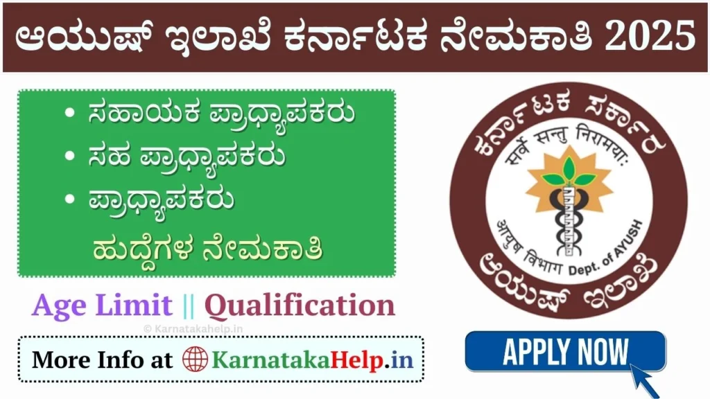 Ayush Department Professor Recruitment 2025
