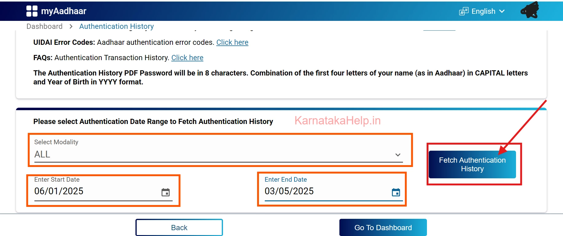 Aadhaar Card Misuse Check Aadhaar Card Misuse Check Process Step-3