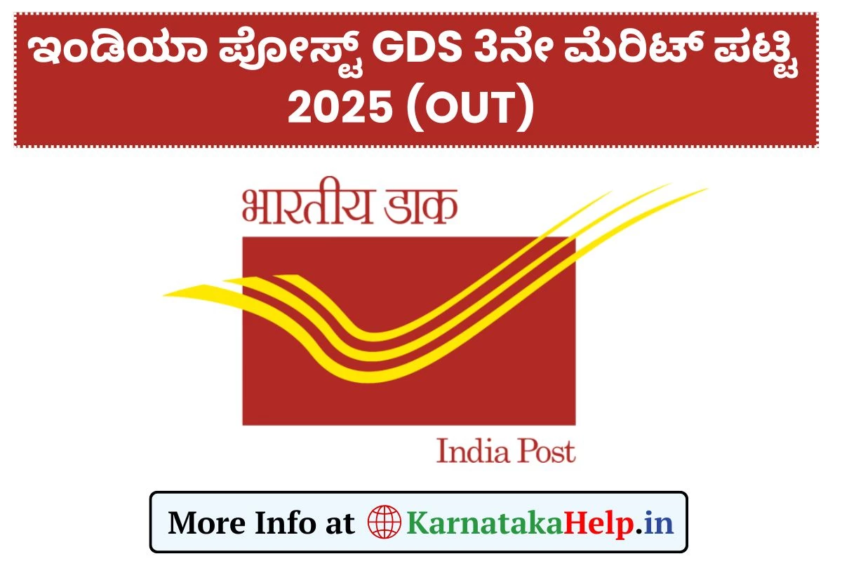 Indian Post GDS 3rd Merit List 2025