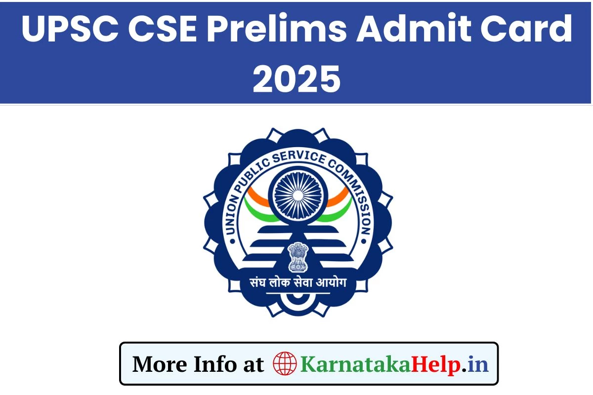 UPSC CSE Prelims Admit Card 2025