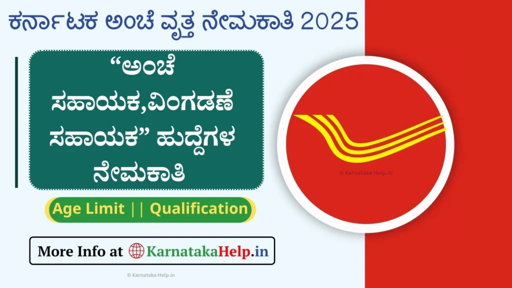 Karnataka Postal Circle Recruitment 2025