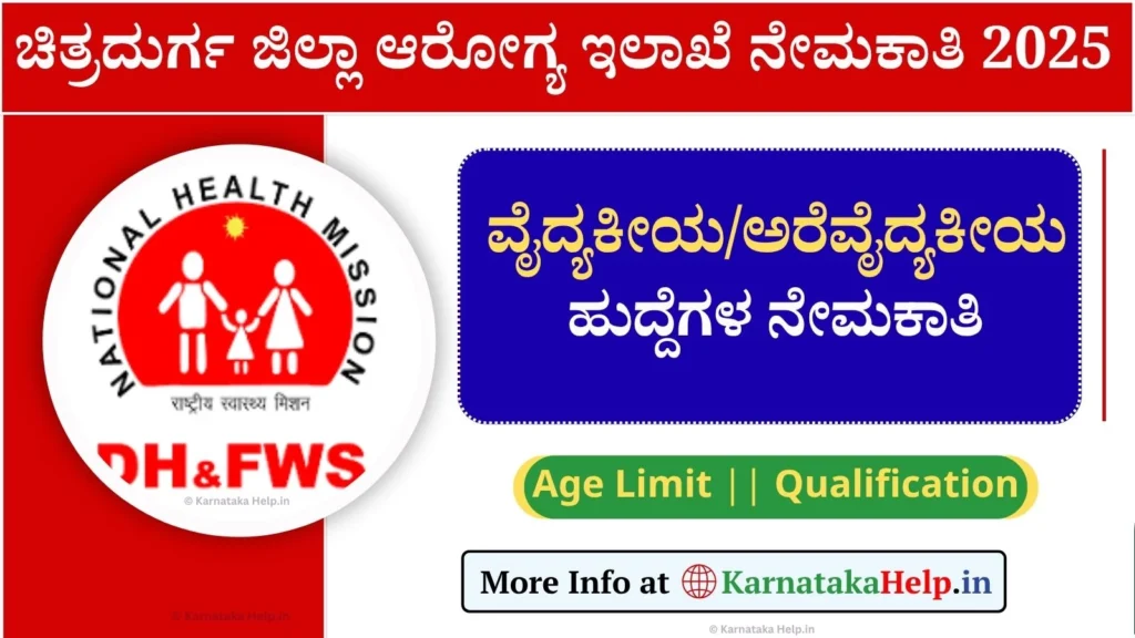 DHFWS Chitradurga Recruitment 2025