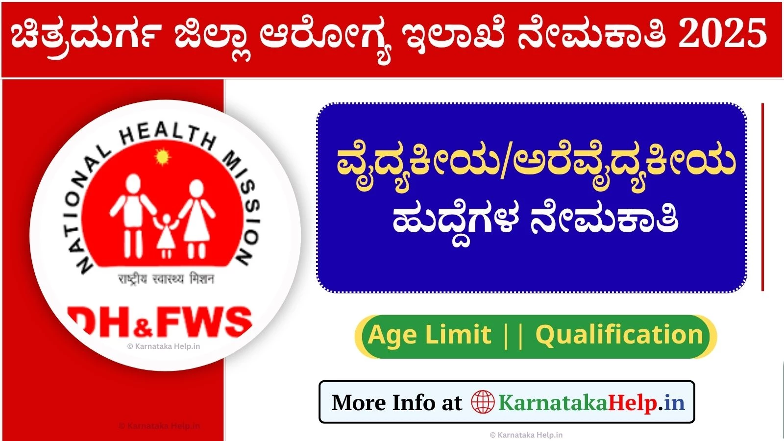 DHFWS: ಪರೀಕ್ಷೆ ಇಲ್ಲದೆ.! ಜಿಲ್ಲಾ ಆರೋಗ್ಯ ಇಲಾಖೆಯಲ್ಲಿ ನೇರ ನೇಮಕಾತಿ