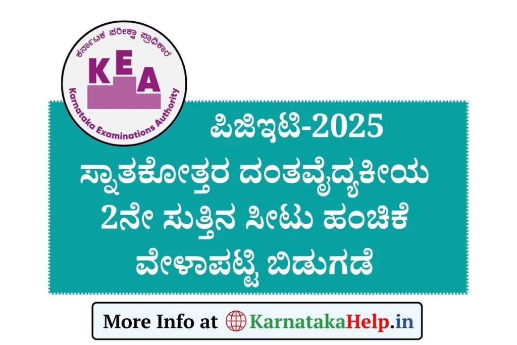 PGET 2025 2nd Round Counselling Schedule