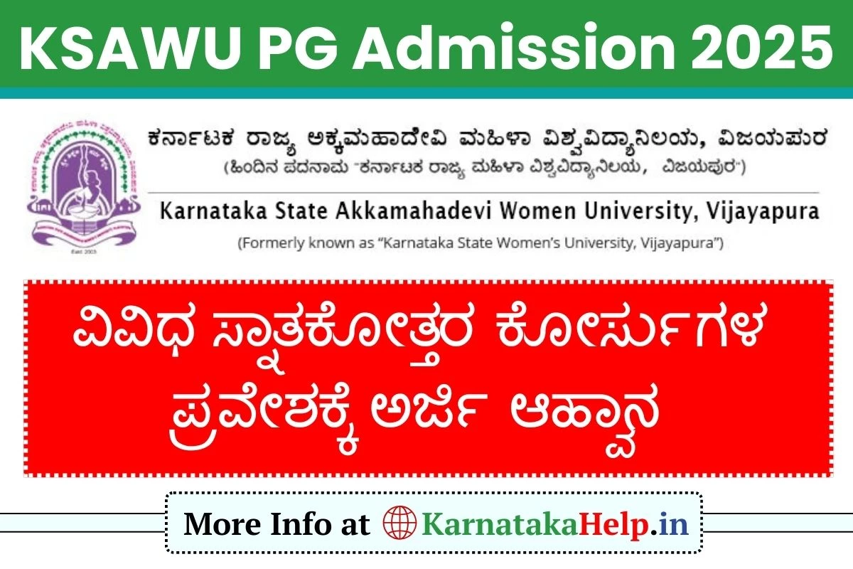 Akkamahadevi University PG Admission 2025