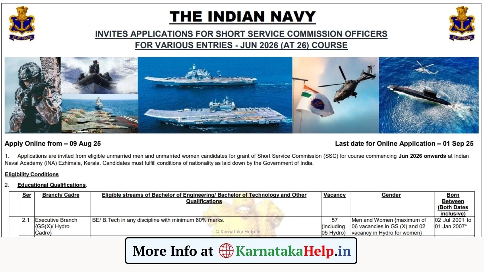 Indian Navy SSC Officers 2025: ಭಾರತೀಯ ನೌಕಾಪಡೆ SSC ಅಧಿಕಾರಿ ಹುದ್ದೆಗಳ ನೇಮಕಾತಿ