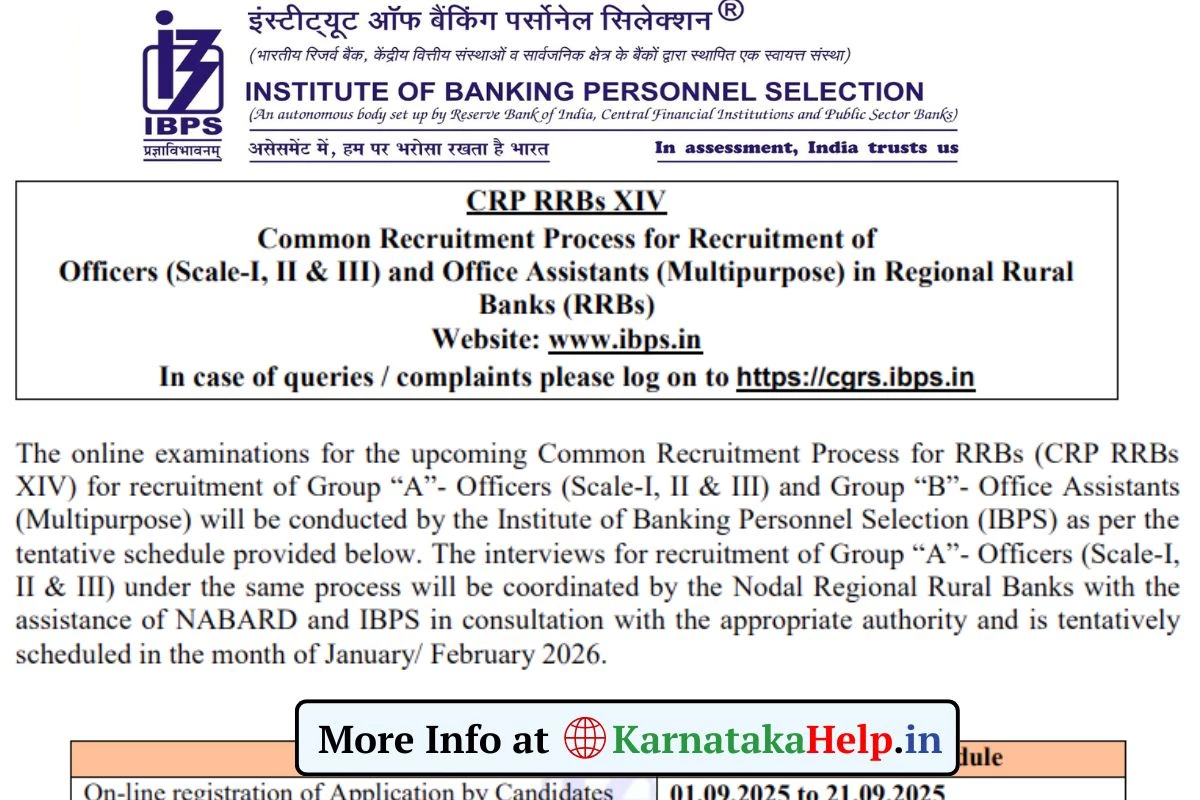 IBPS ಅಧಿಕಾರಿ ಮತ್ತು ಕಚೇರಿ ಸಹಾಯಕ ಹುದ್ದೆಗಳ ಬೃಹತ್‌ ಭರ್ತಿ, ಅರ್ಜಿ ಸಲ್ಲಿಕೆ ಪ್ರಾರಂಭ