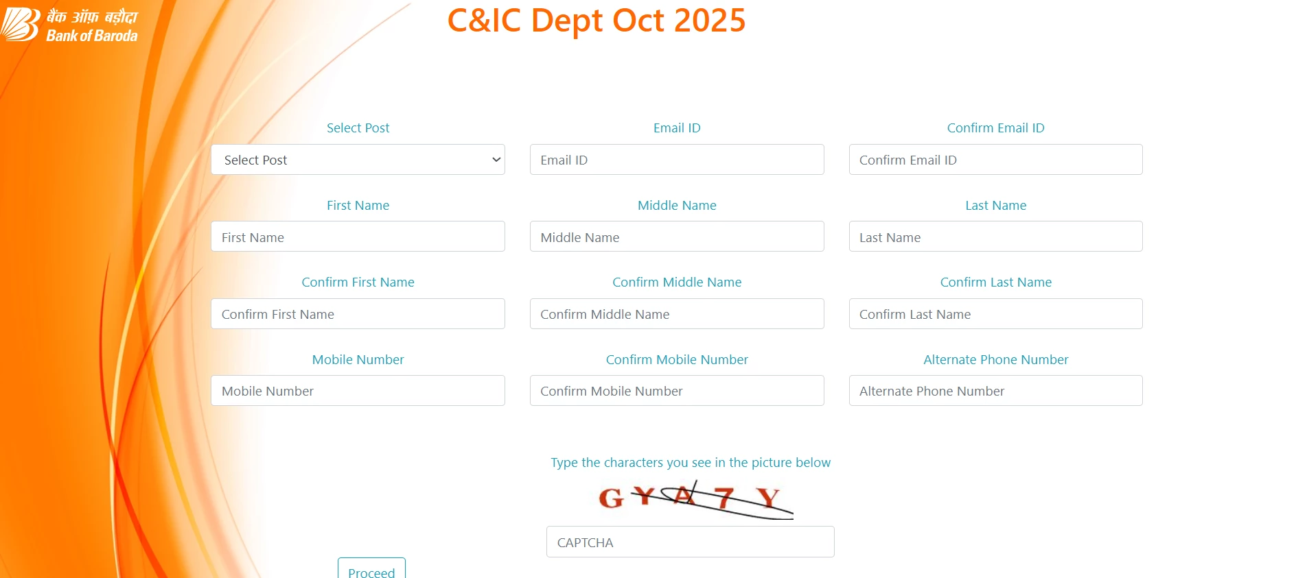Bank Of Baroda Manager Application Form 2025