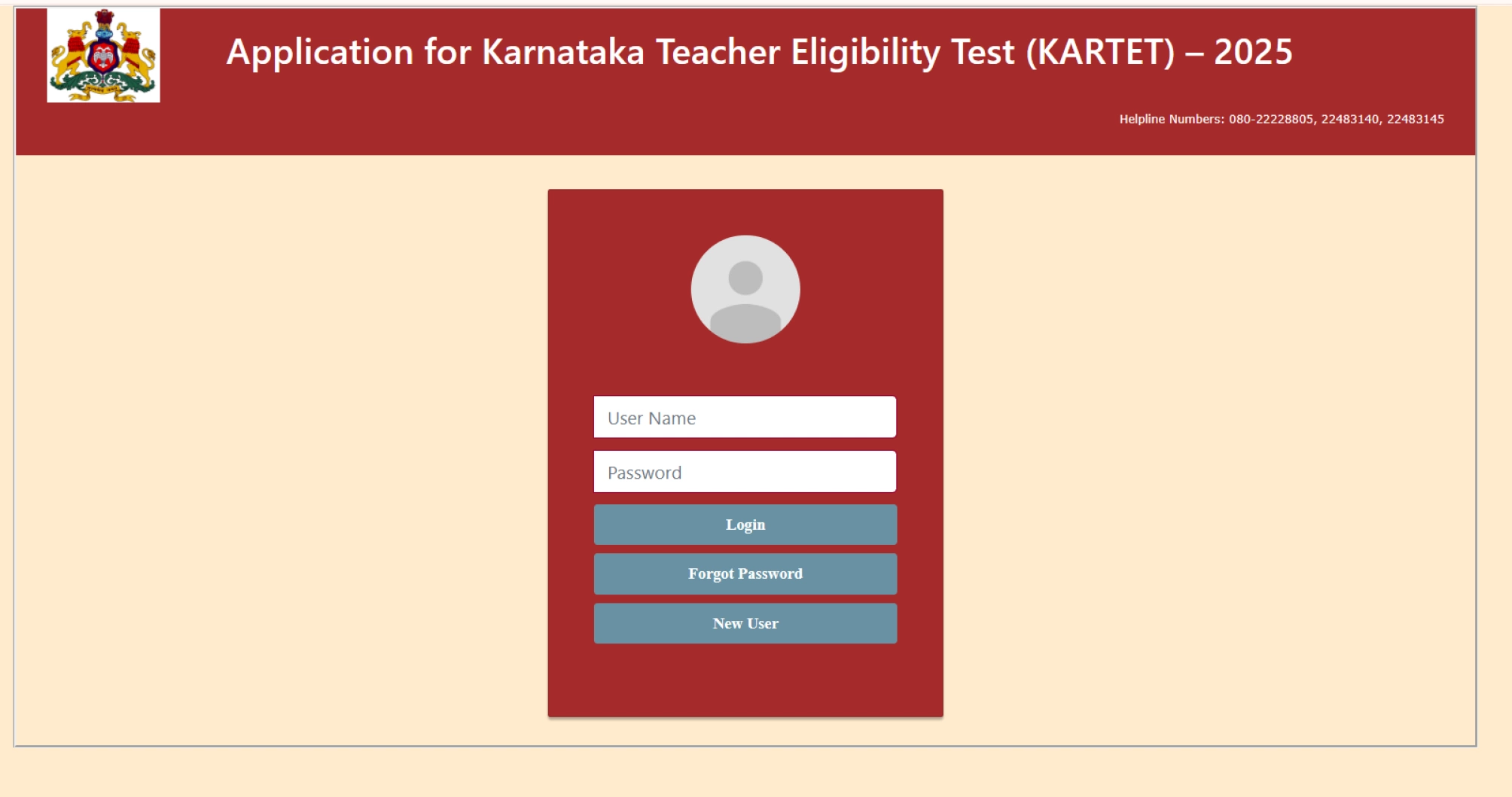 Kartet Online Application Form 2025