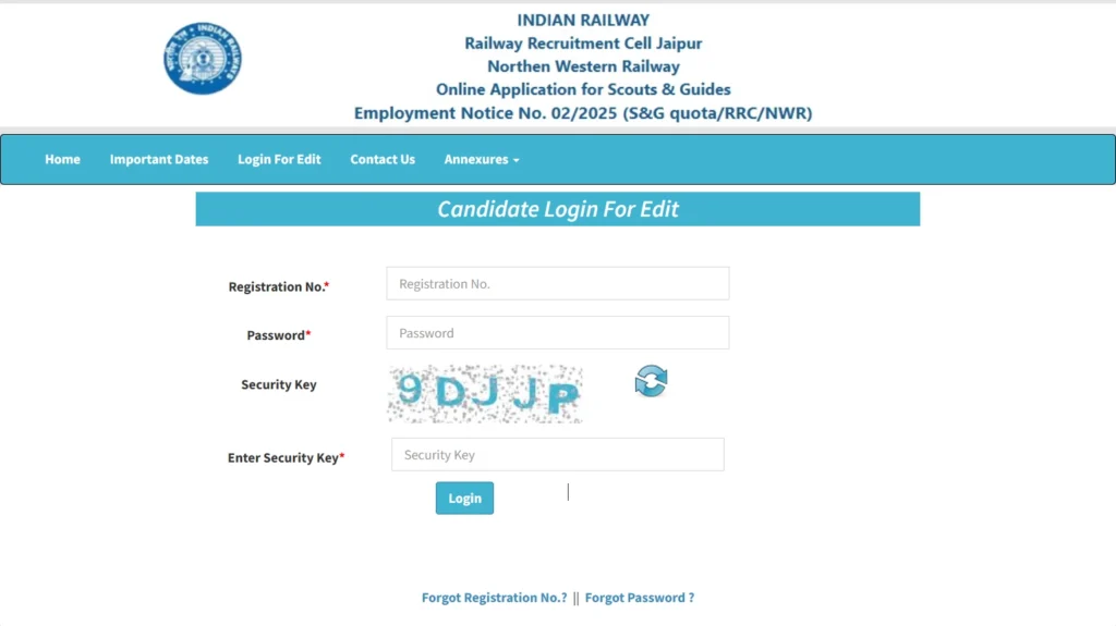 Rrc Nwr Apprentice Online Form 2025-26