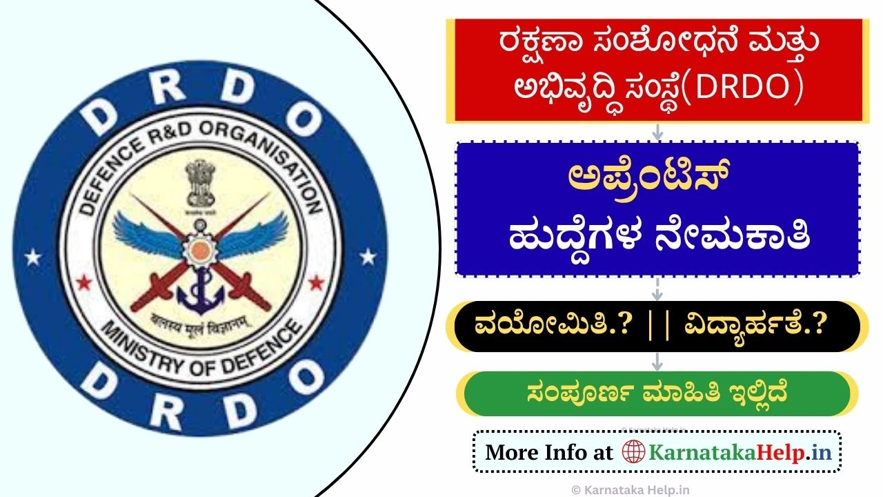 DRDO apprenticeship notification in Kannada