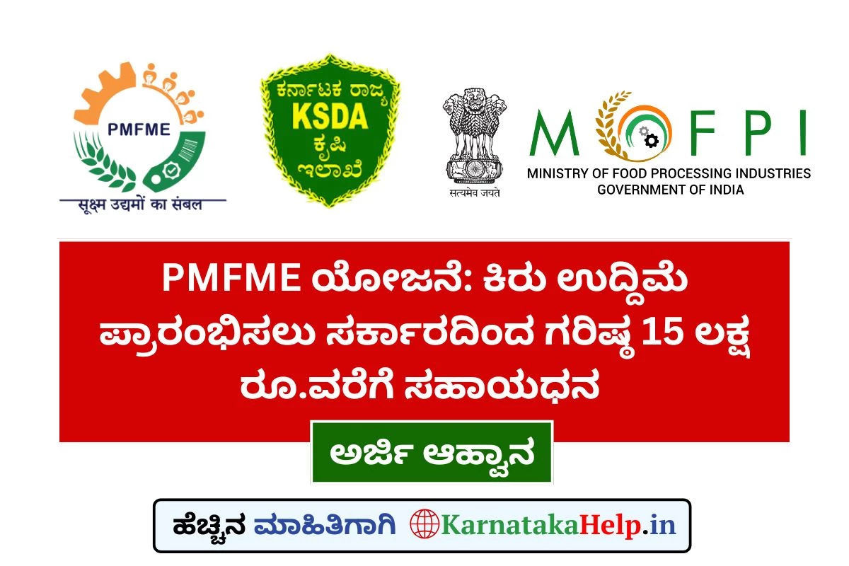 PMFME Scheme Karnataka Online Application Form 2025-26