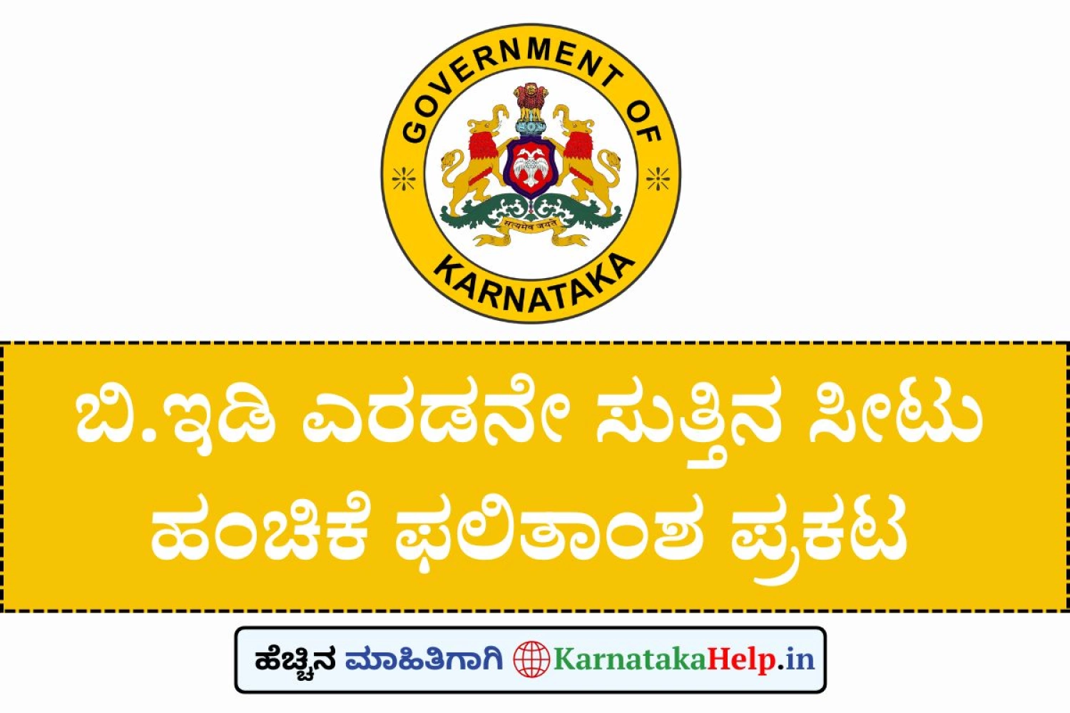 B.ed 2nd Round Seat Allotment Result 2025