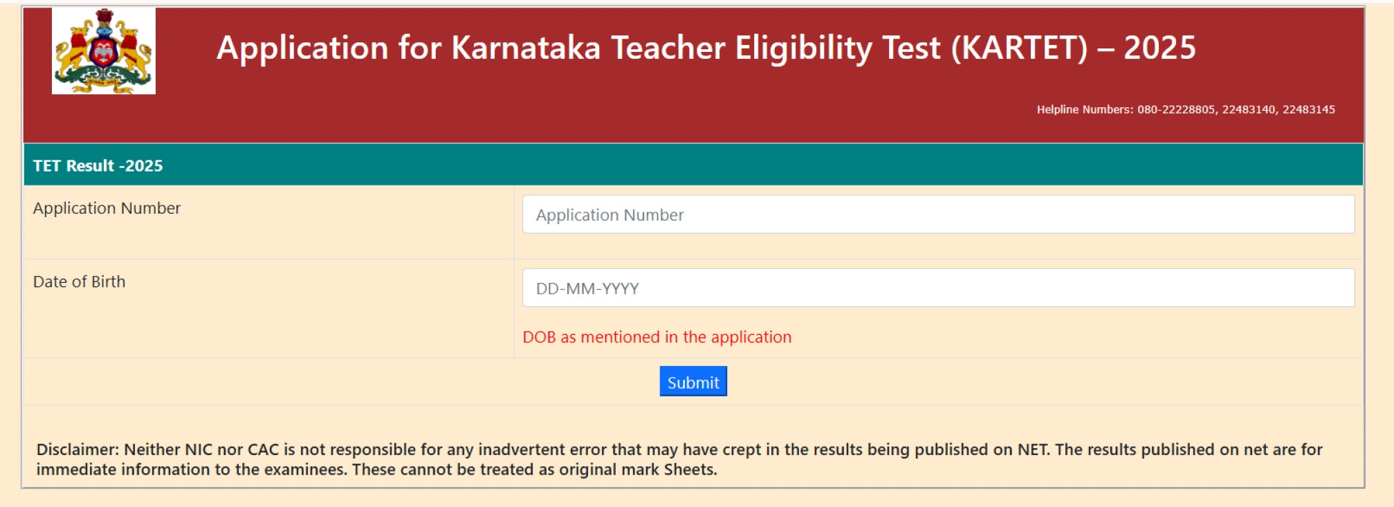 Kartet 2025 Result Kartet 2025 Result