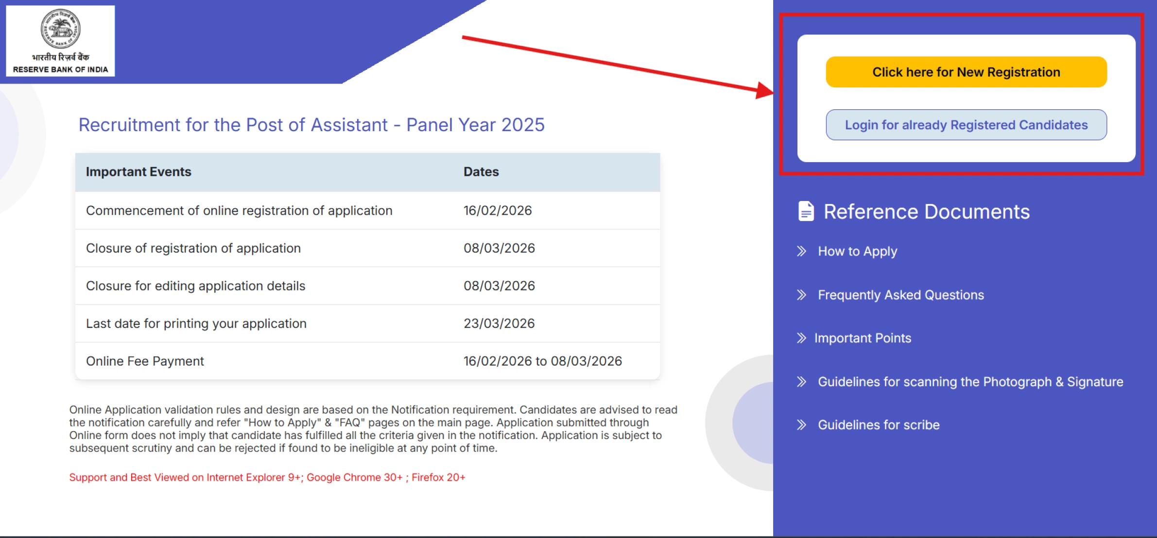 Rbi Assistant Py 2025 Recruitment 2026 Online Application Form