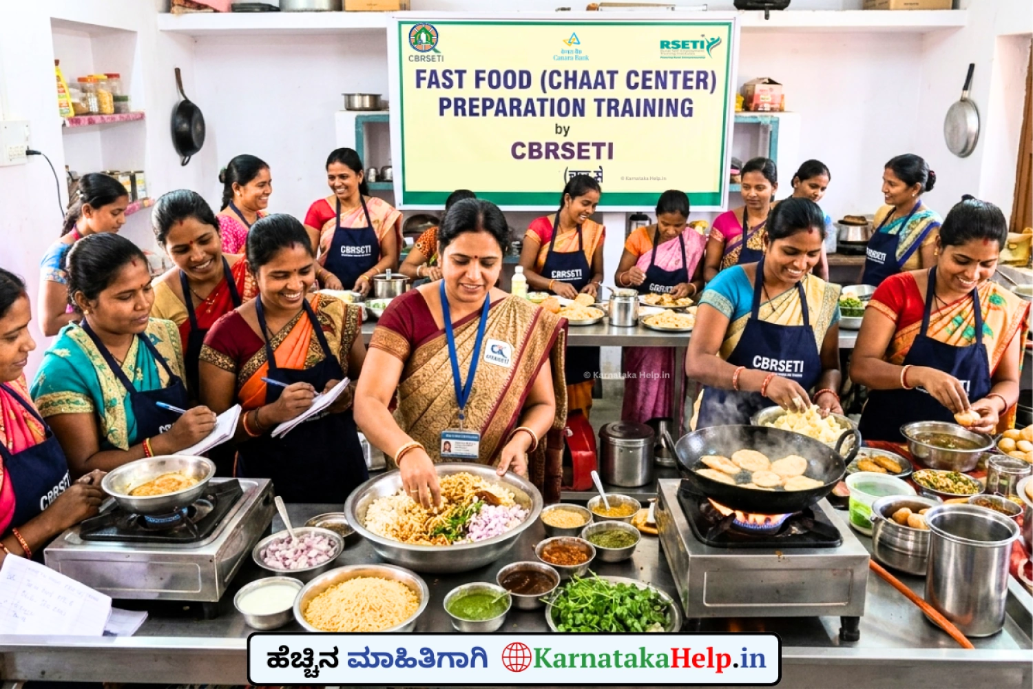 Fast Food (Chaat Center) Preparation Training by CBRSETI