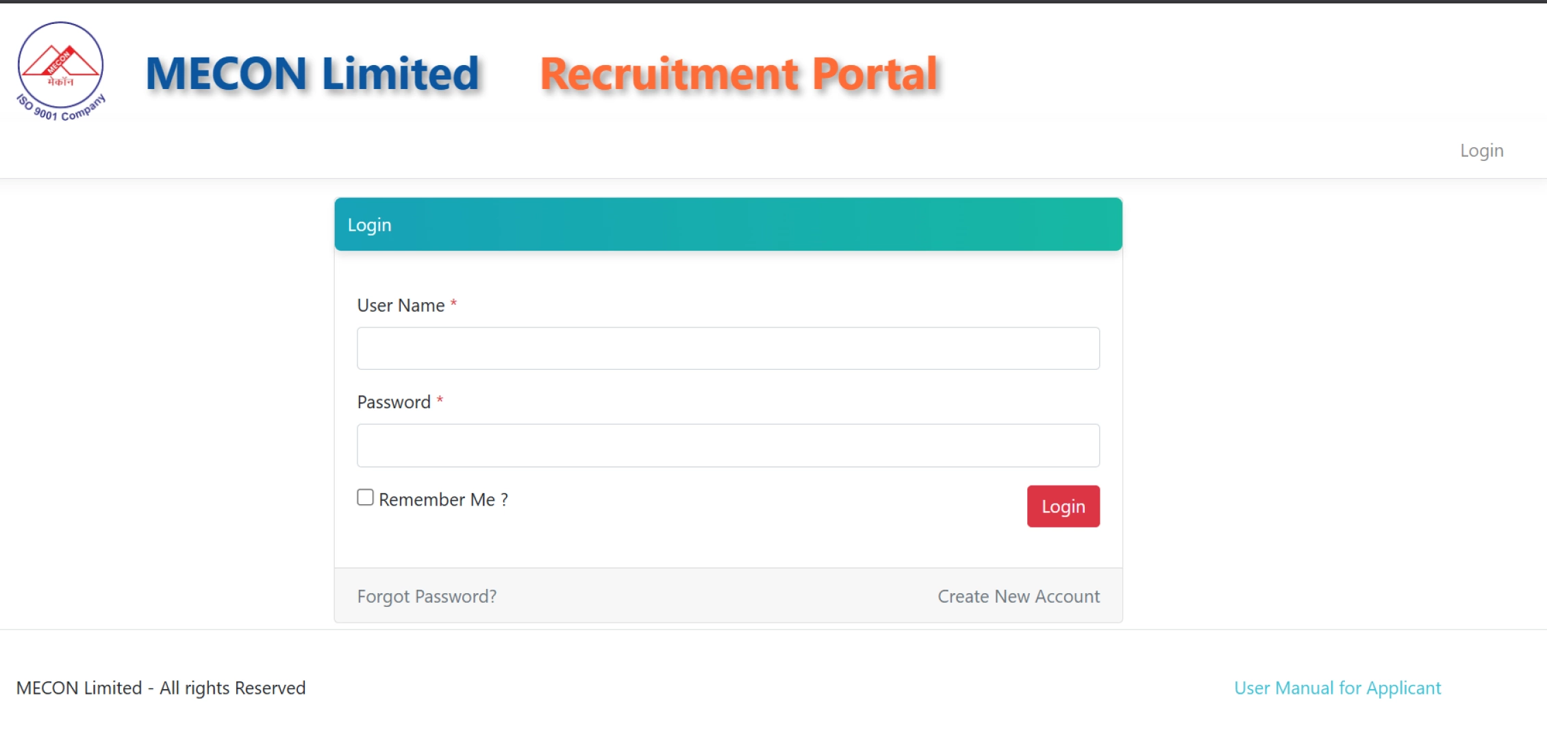 Mecon Limited Experienced Professionals Notification 2026