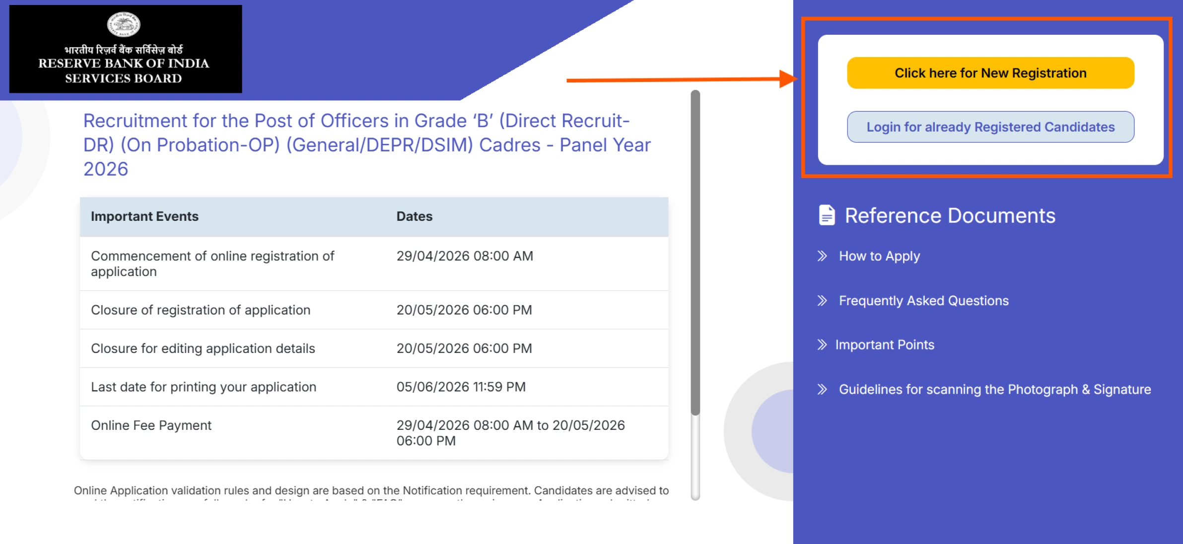 Rbi Grade B Officer Notification 2026